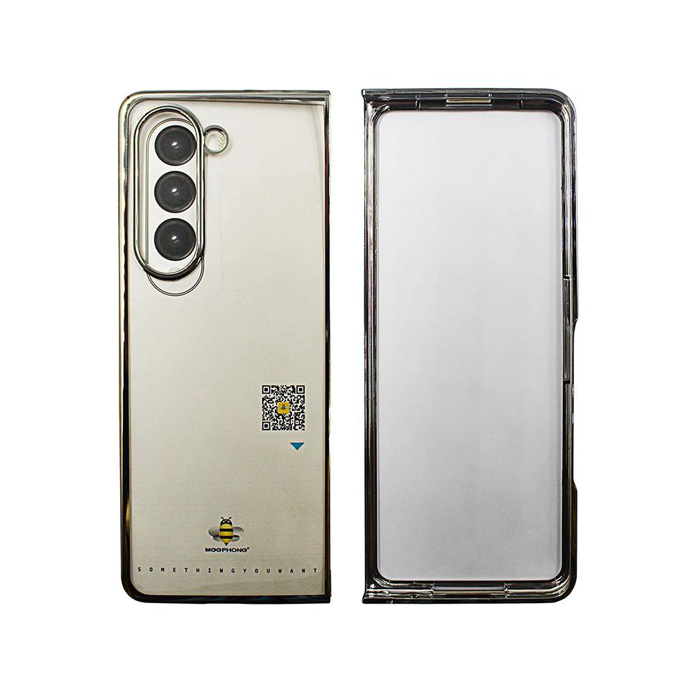 Калъф тип гръб за Samsung Z-FOLD 5 TPU Meephone сребърна лайсна