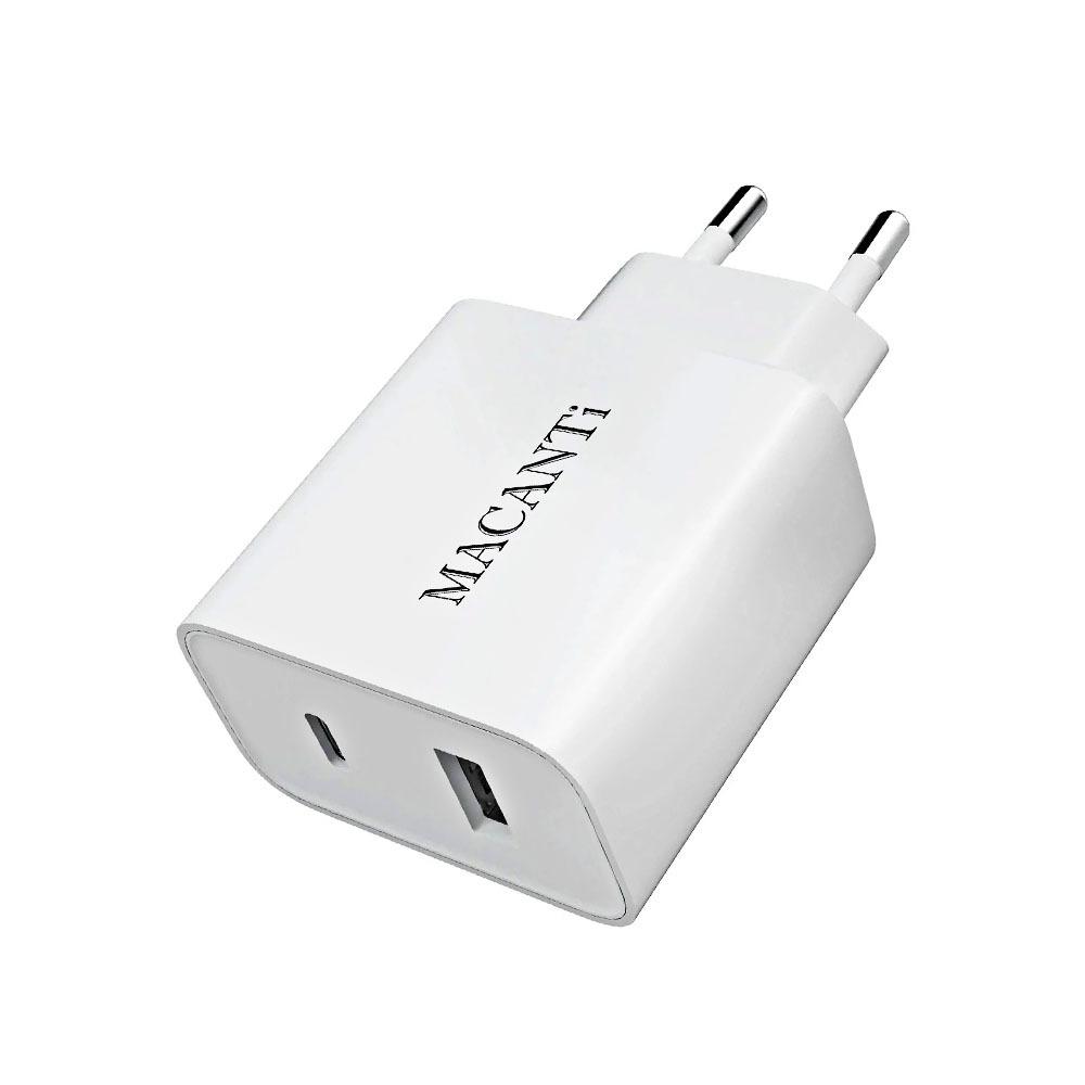 MACANTI адаптер 20W PD-QC бял