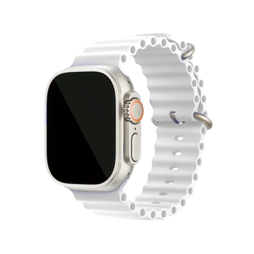 Каишка за Apple watch 42/44/45/49 mm Raigor inverse Guard бял