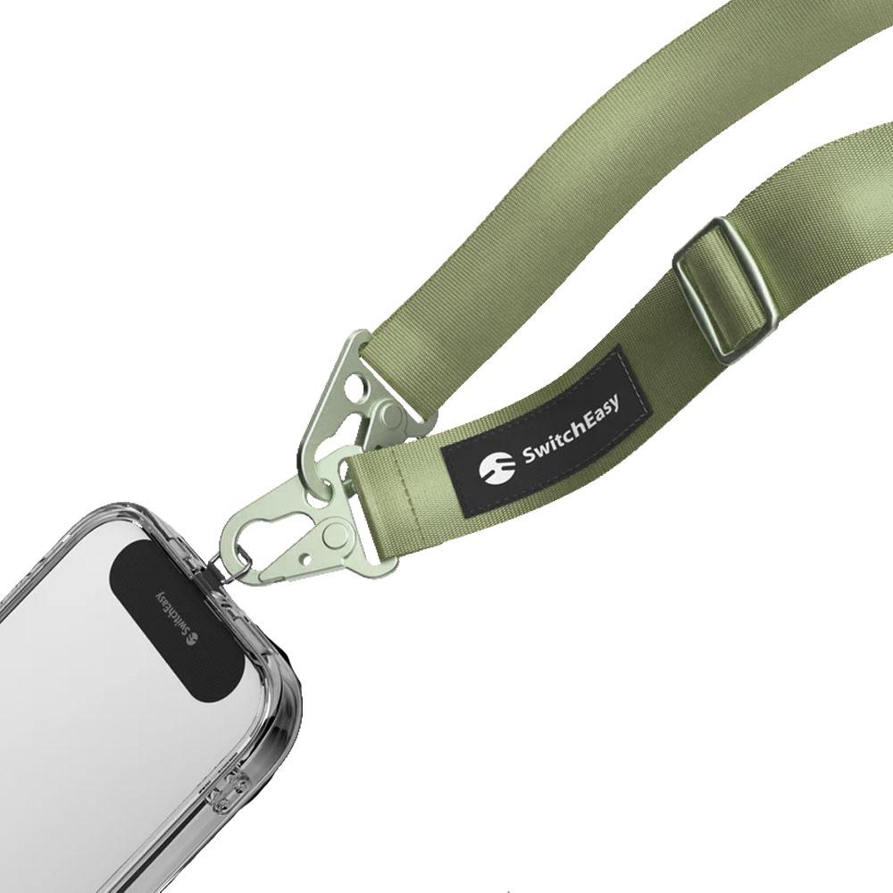 Връзка за телефон EasyStrap + EasyStrap Card - 25 mm зелен