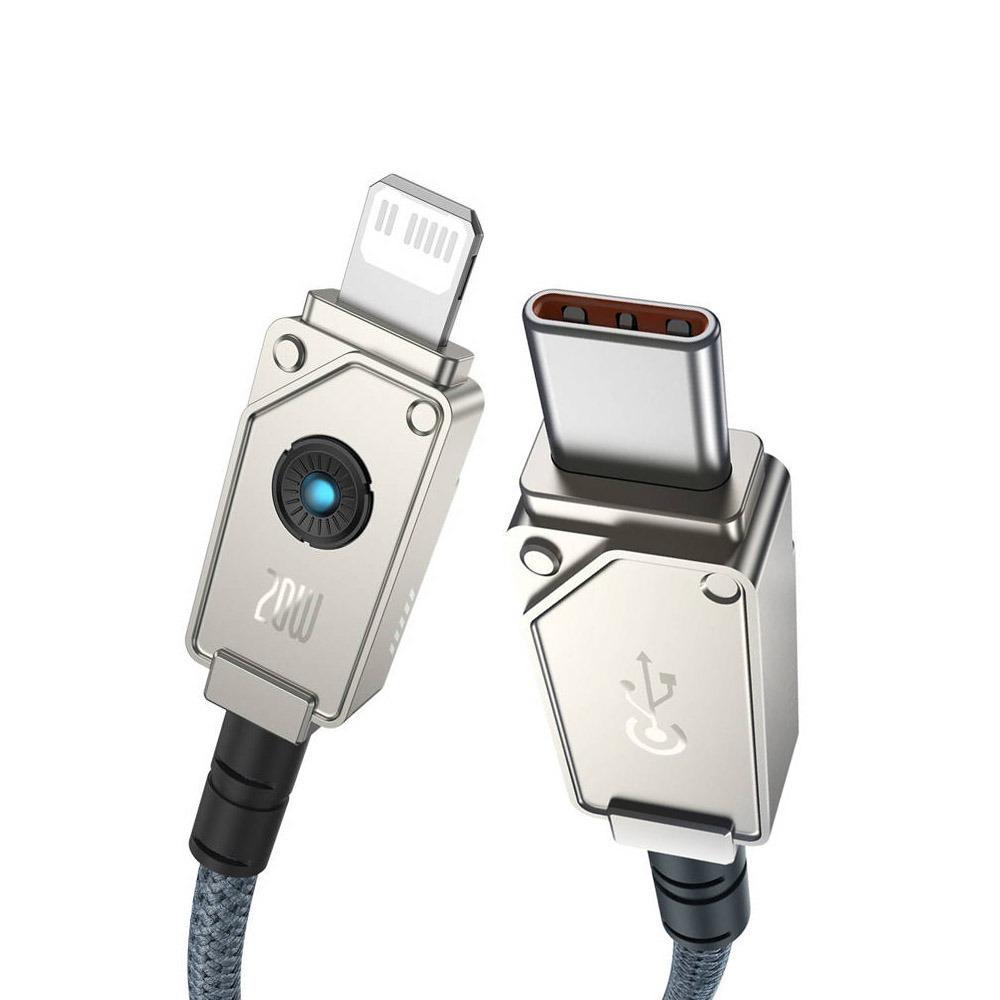 Кабел Baseus Type-C to Lightning iP 20W Aramid fiber white 2m