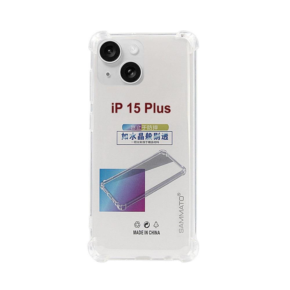 Калъф тип гръб за iPhone 15 Plus 6.7 SAMMATO Anti-shock прозрачен