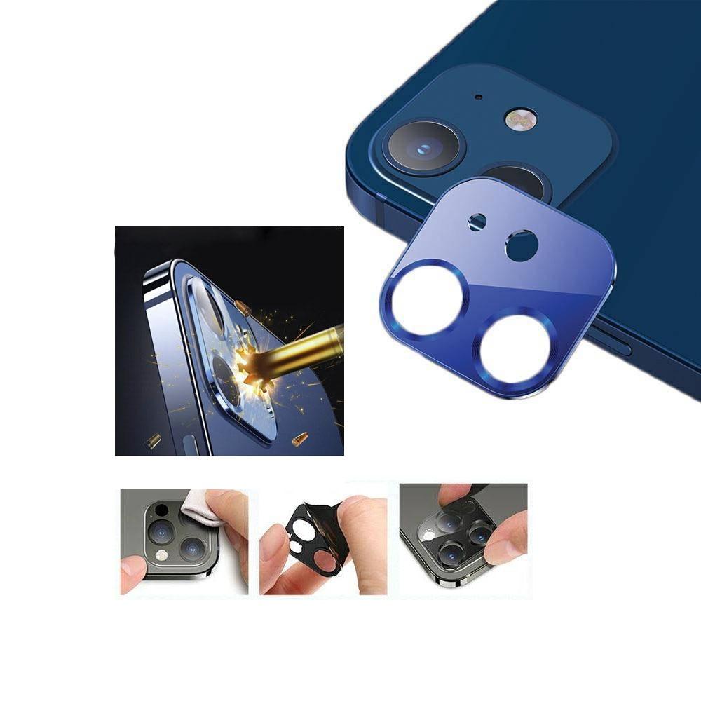 Протектор за камера iPhone 12 USAMS син