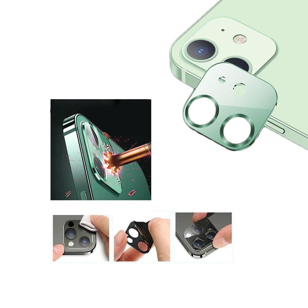 Протектор за камера iPhone 12 USAMS зелен