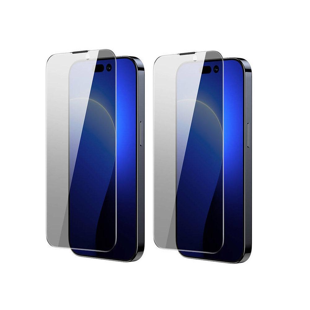 Протектор за iPhone 14 Pro Max Baseus 0.4mm Corning Privacy Protection with Built-in Dust Filter 2pcs