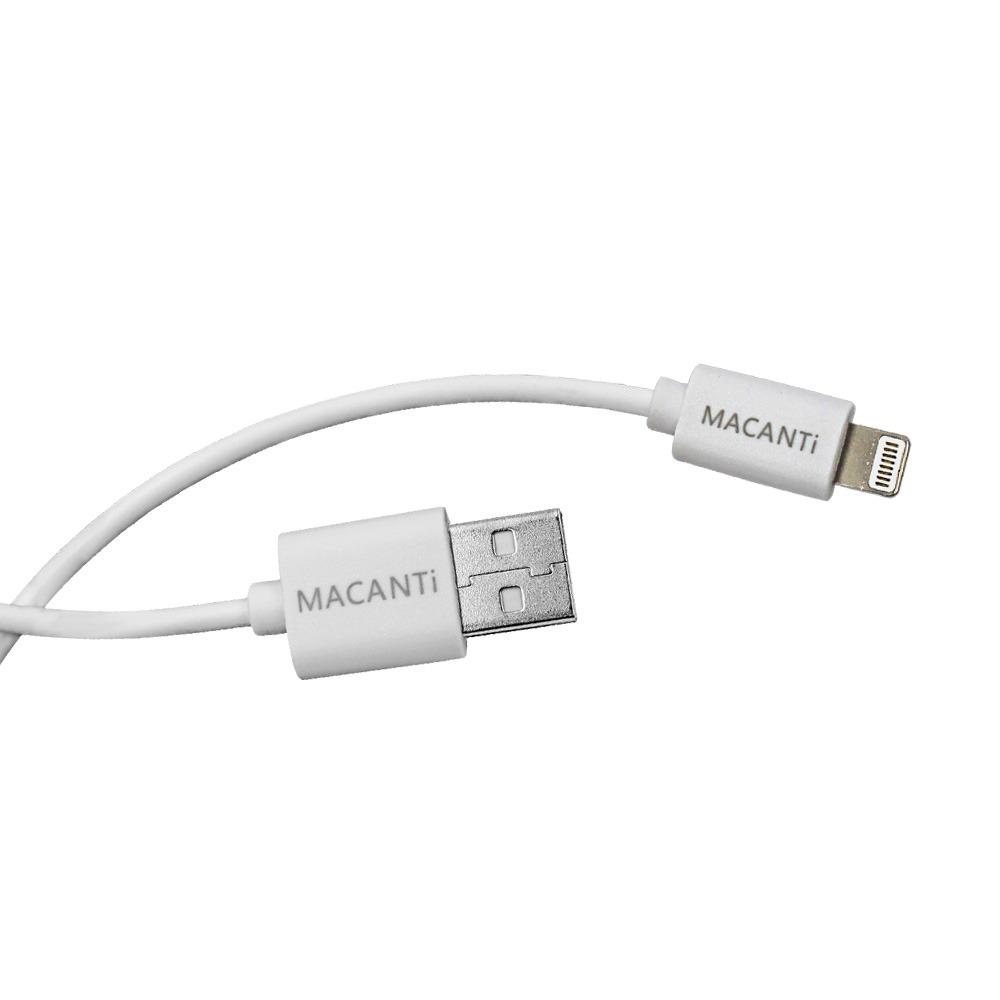 USB кабел Macanti iPhone 5-X бял