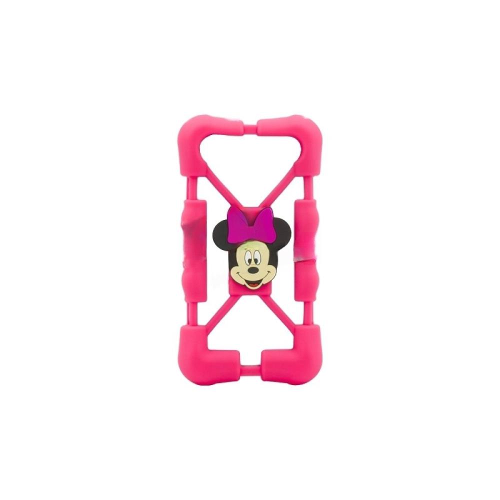 Калъф гръб универсален Мини Маус 5,5-6,4 корал