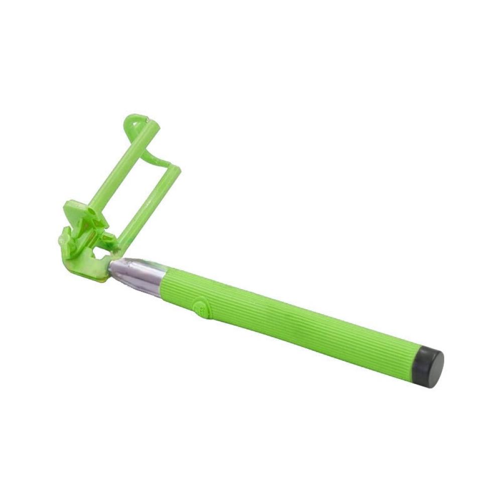 Селфи стик MonoPod cable take pole зелен