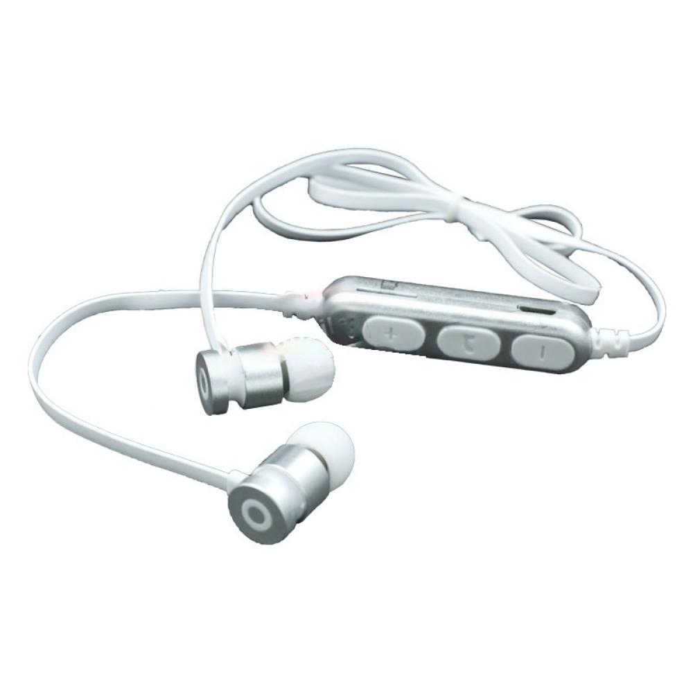 Слушалки Handsfree MS-T4  Wireless+micro SD, бял