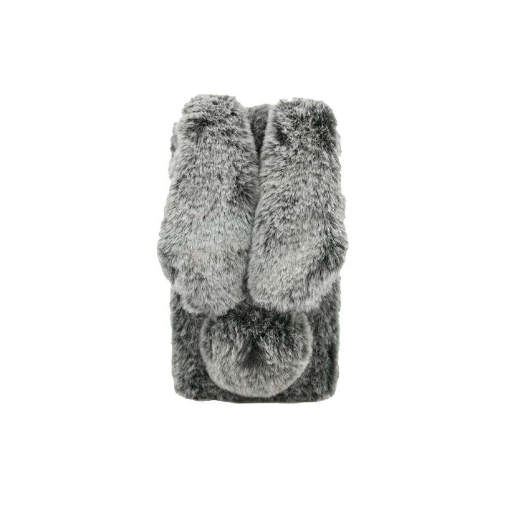 Калъф гръб Fashion плюшен заек Samsung J7 2017 черен