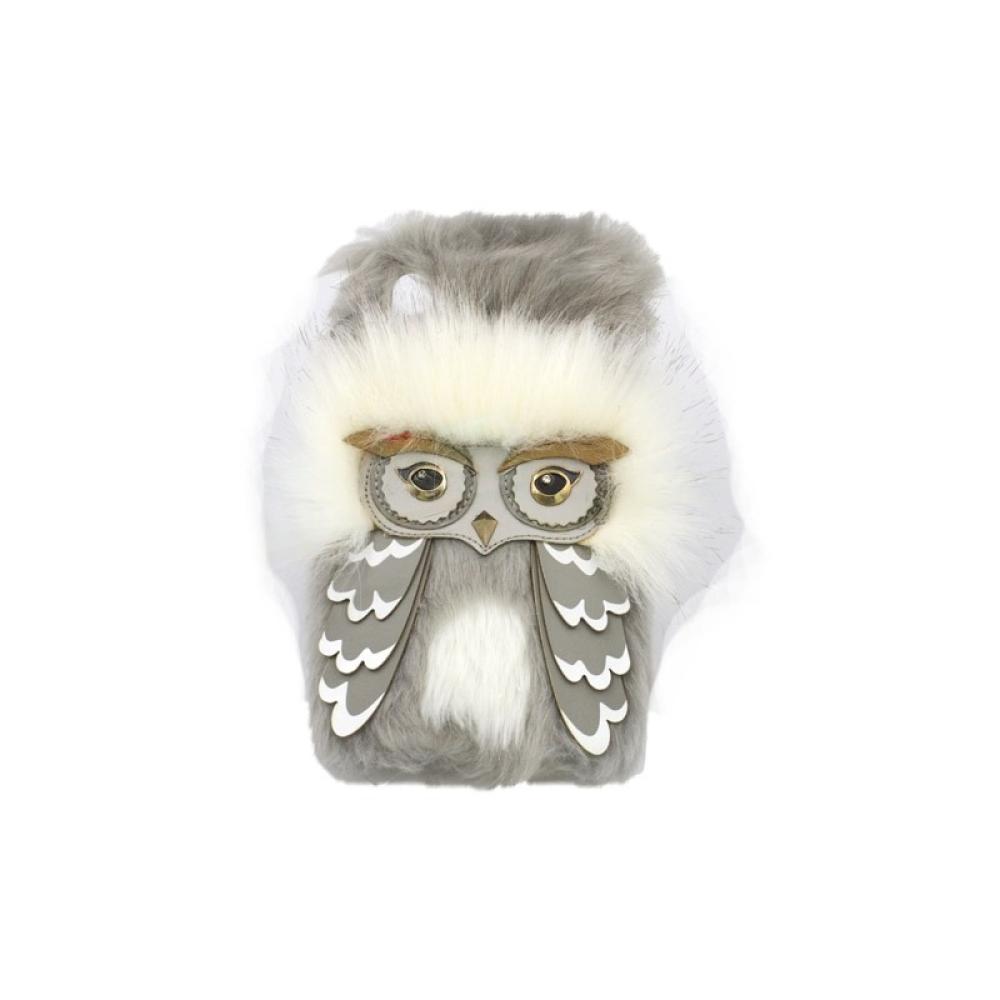 Калъф гръб Fashion бухал LUX iPhone X Plus сив