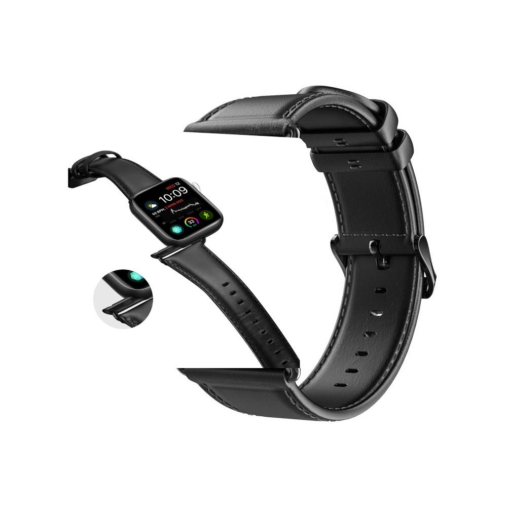 Apple watch 38/40/41mm DUX DUCIS Business каишка кожена черен