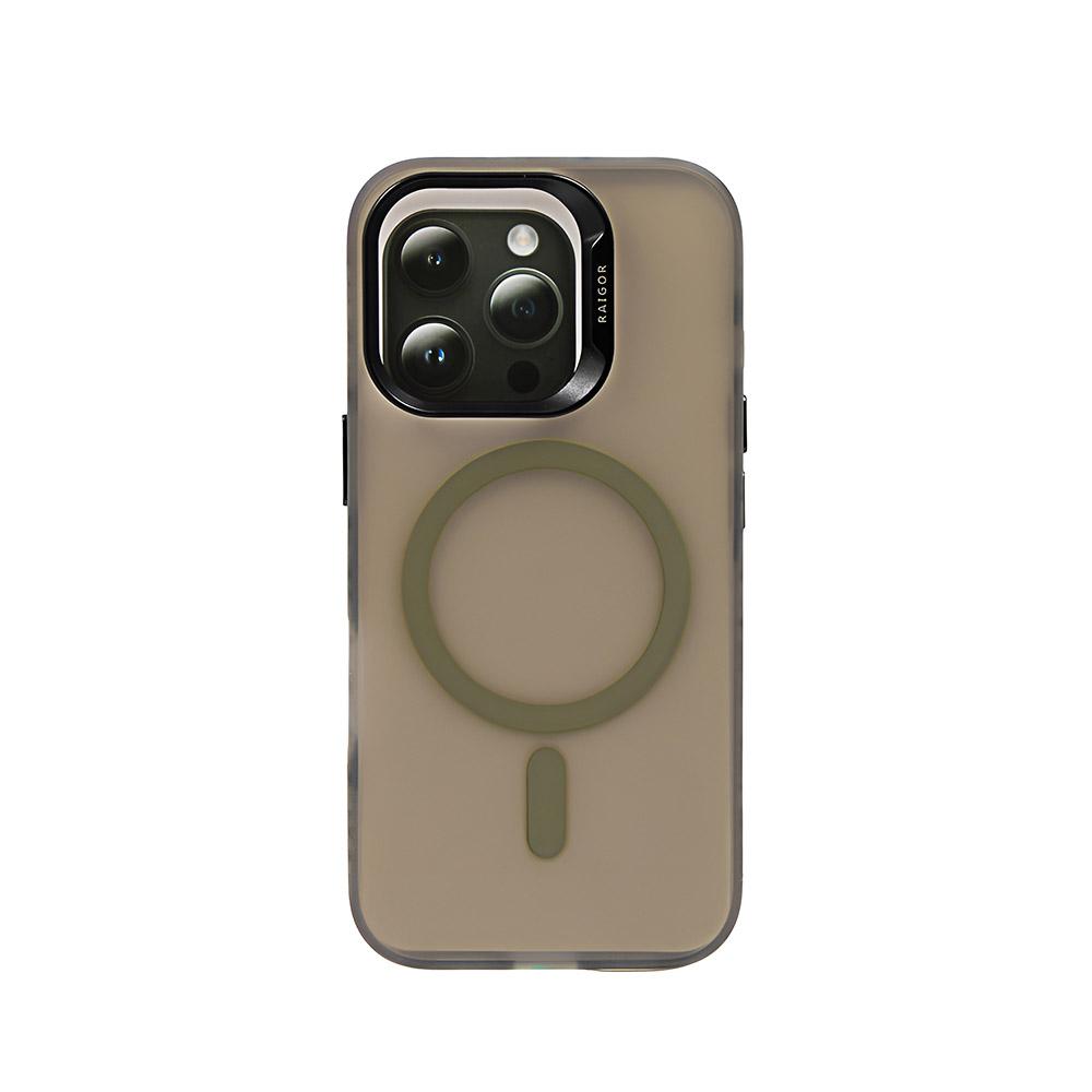 Калъф тип гръб RAIGOR INVERSE ROCK MAGSAFE SERIES за iPhone 16 Pro сив