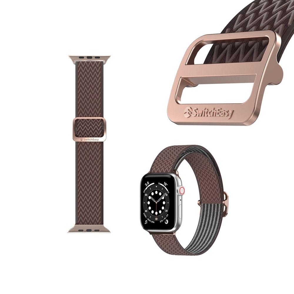 Apple watch 42/44/45mm Switch Easy каишка ластична rose gold