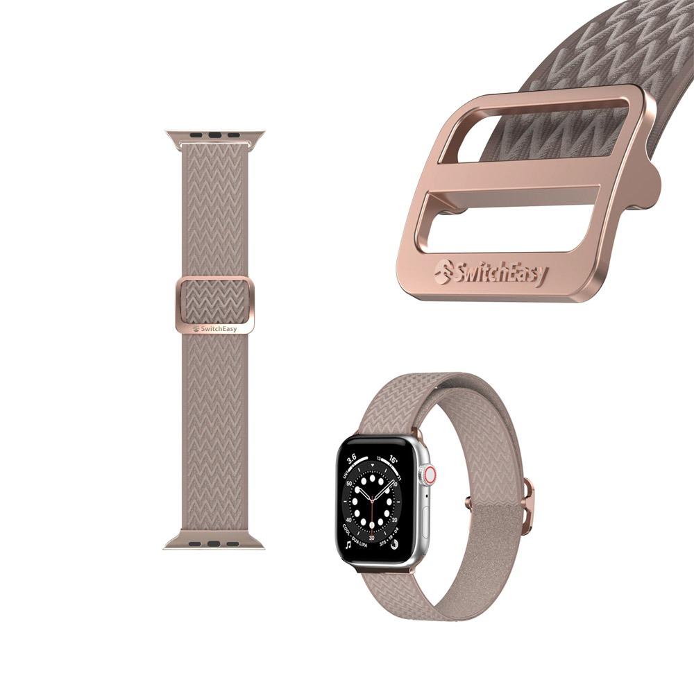 Apple watch 42/44/45mm Switch Easy каишка ластична розова