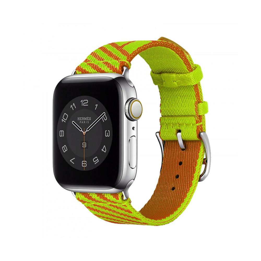 Apple watch 42/44/45mm COTEetCI каишка текстил жълто