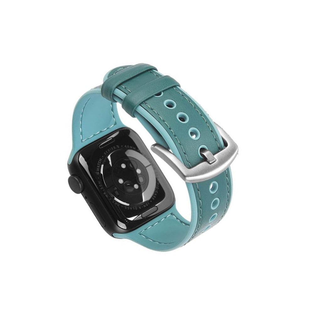 Apple watch 42/44/45mm COTEetCI каишка кожа зелено