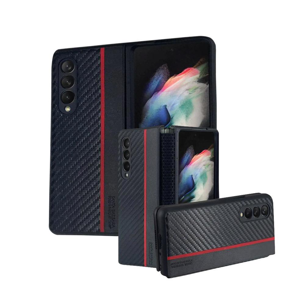 Калъф гръб за Samsung Z Fold 3 Santa Barbara черен