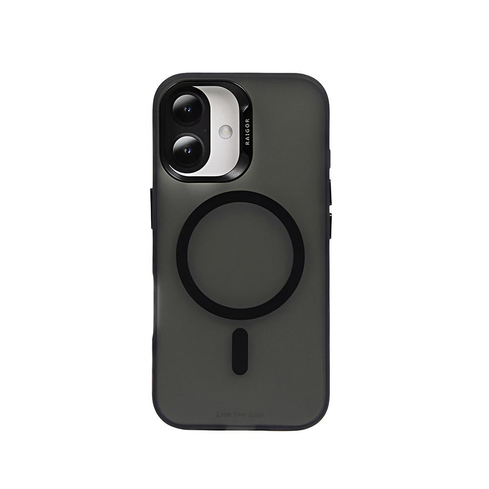 Калъф тип гръб RAIGOR INVERSE ROCK MAGSAFE SERIES за iPhone 16 черен