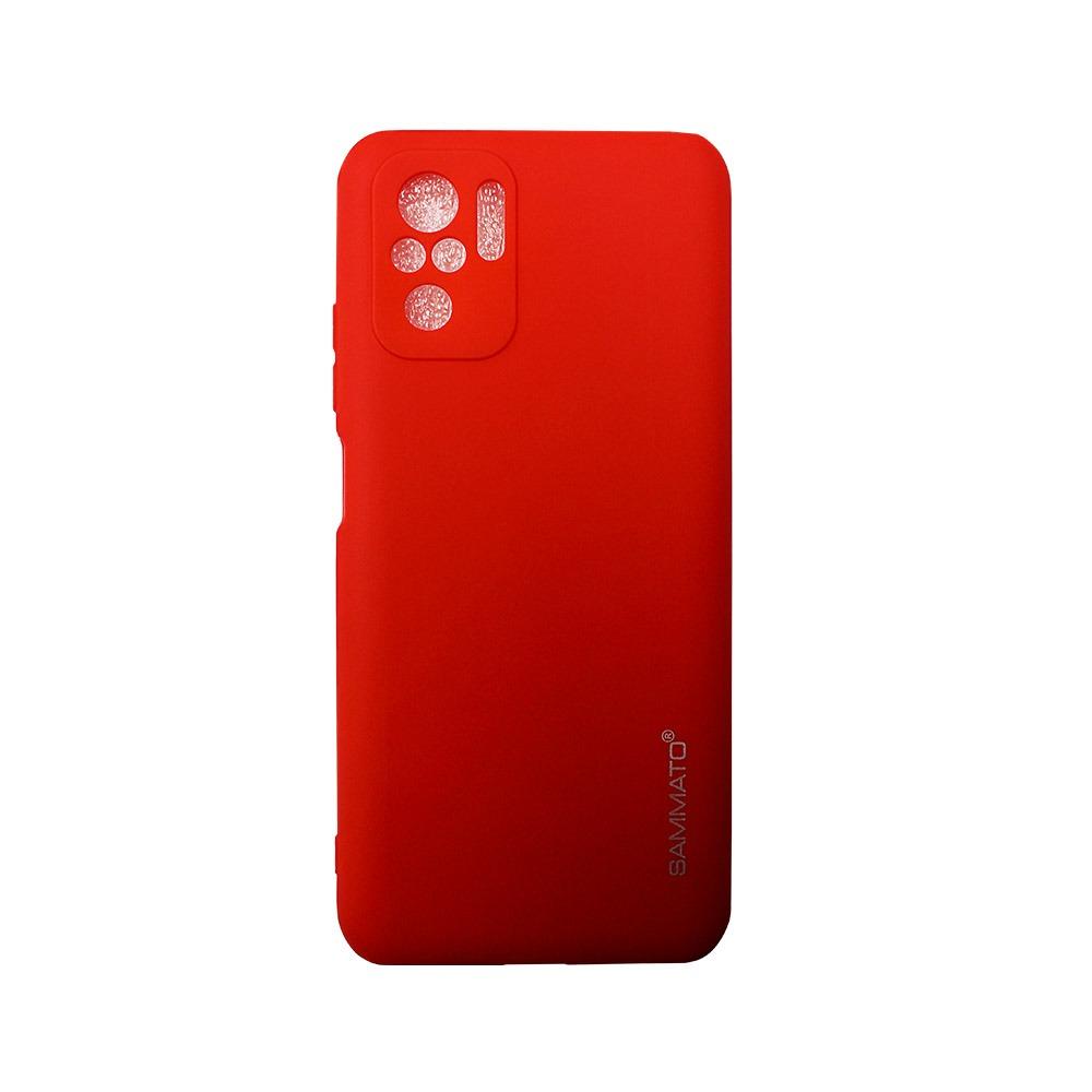 Калъф гръб за Xiaomi Redmi Note 10(5G) 2021 SAMMATO Clear червен