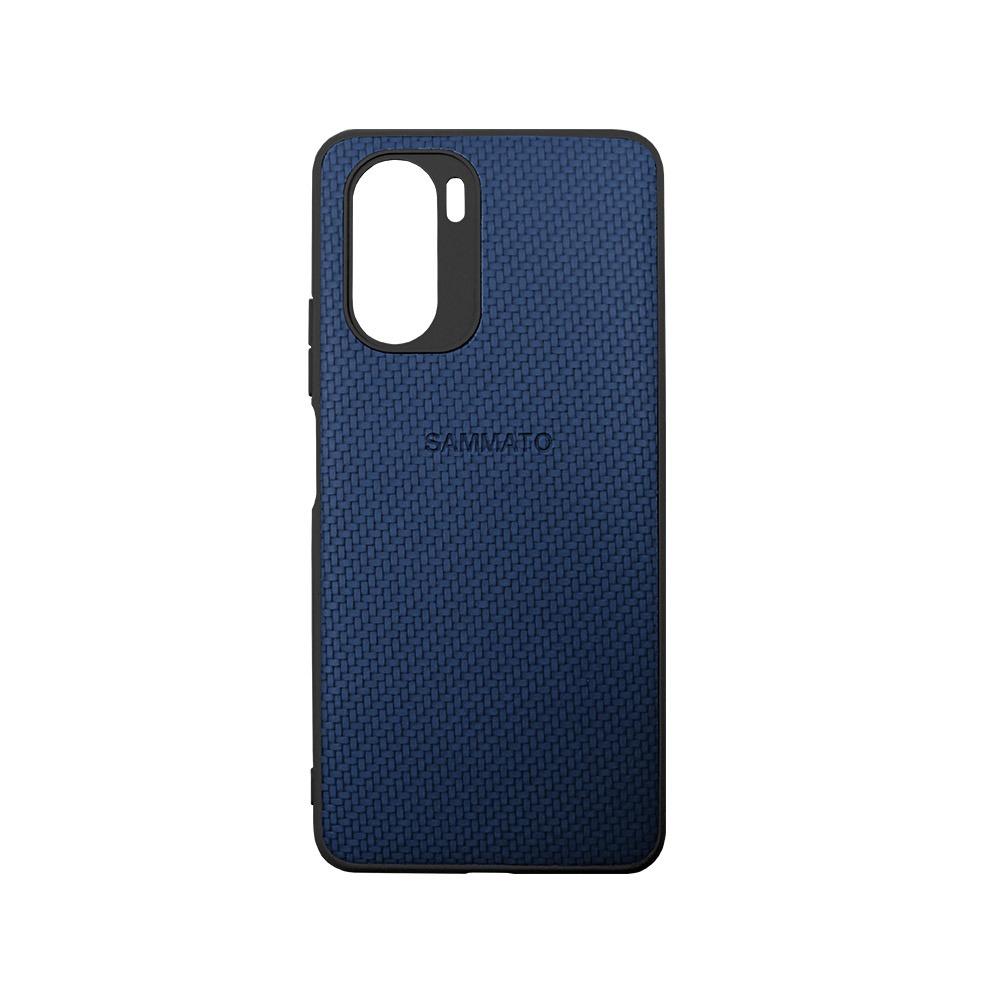 Калъф гръб за Xiaomi Mi 11i(5G) SAMMATO Knitting син