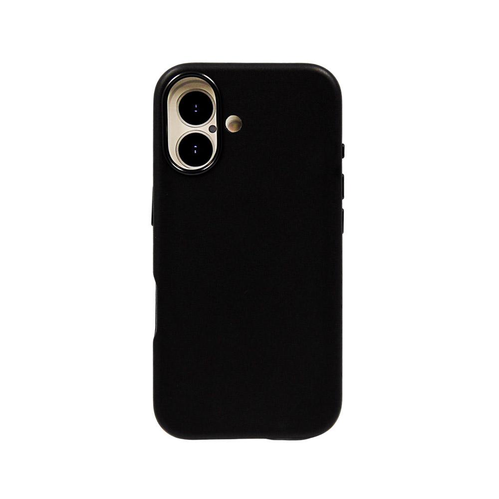 Калъф тип гръб LEATHER CASE iPhone 16 черен