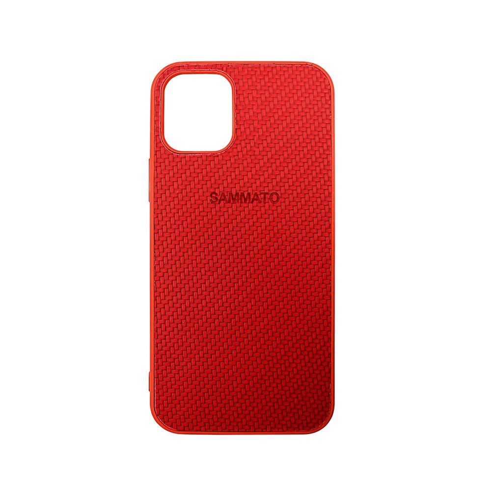 Калъф гръб за iPhone 12 Mini Sammato Knitting червен, SKI12M-05