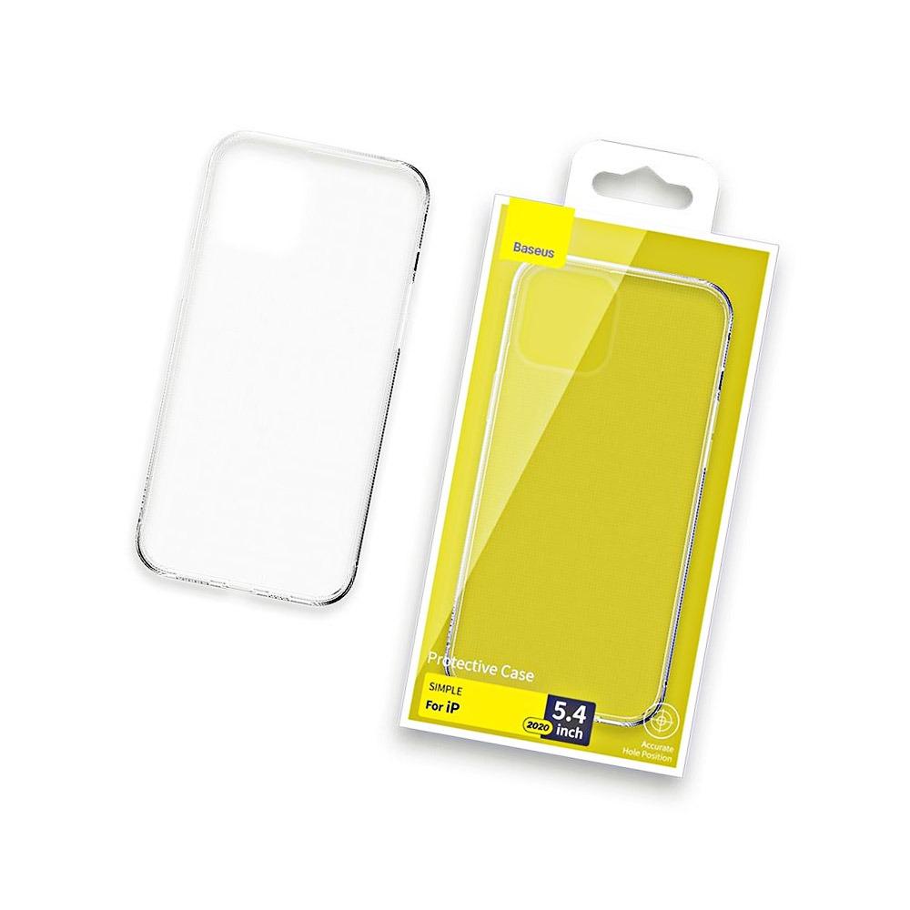 Калъф гръб за iPhone 12 mini 5.4 inch BASEUS Simple прозрачен, ARAPIPH54N-02