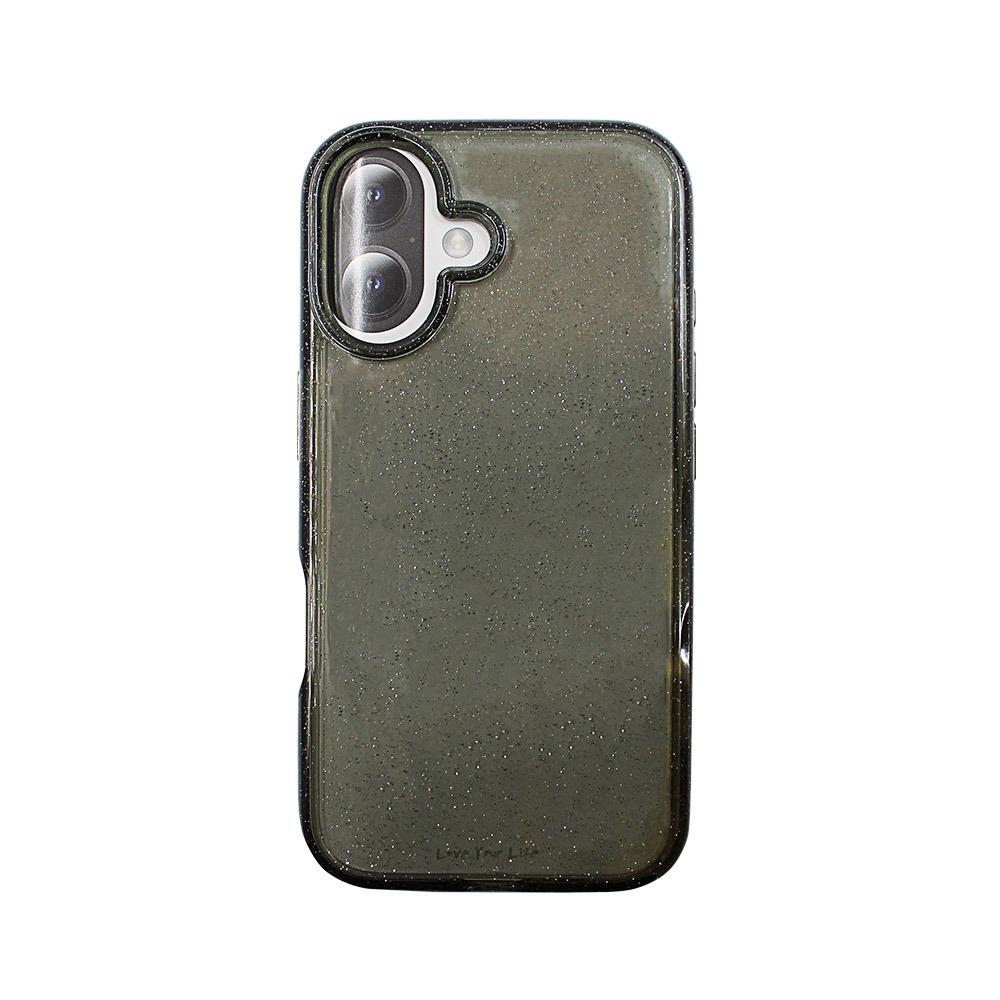 Калъф тип гръб RAIGOR INVERSE SPARKLE SERIES за iPhone 16 черен