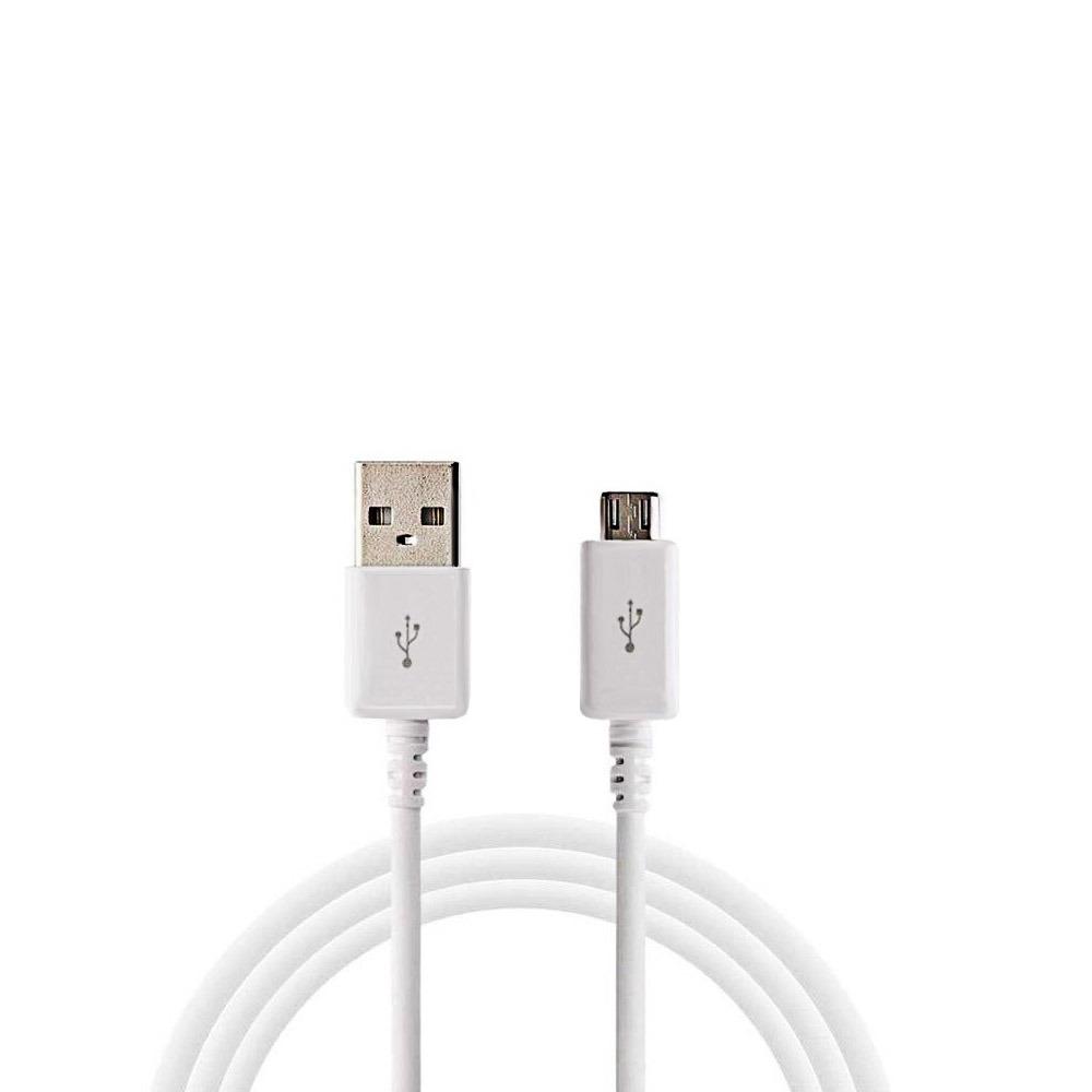 USB кабел Micro 1.2м. бял