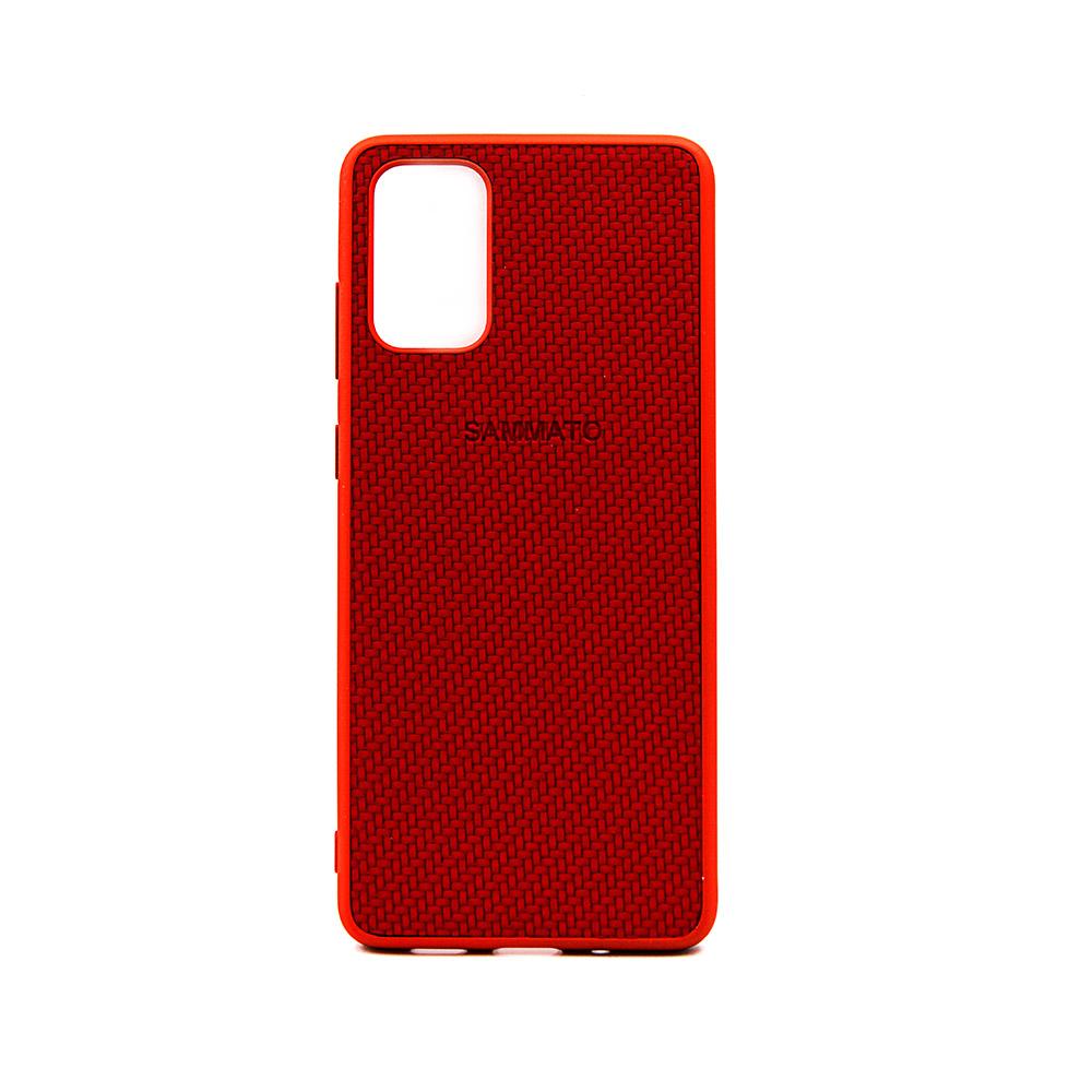 Калъф гръб за Sammato Knitting Samsung S20+ червен