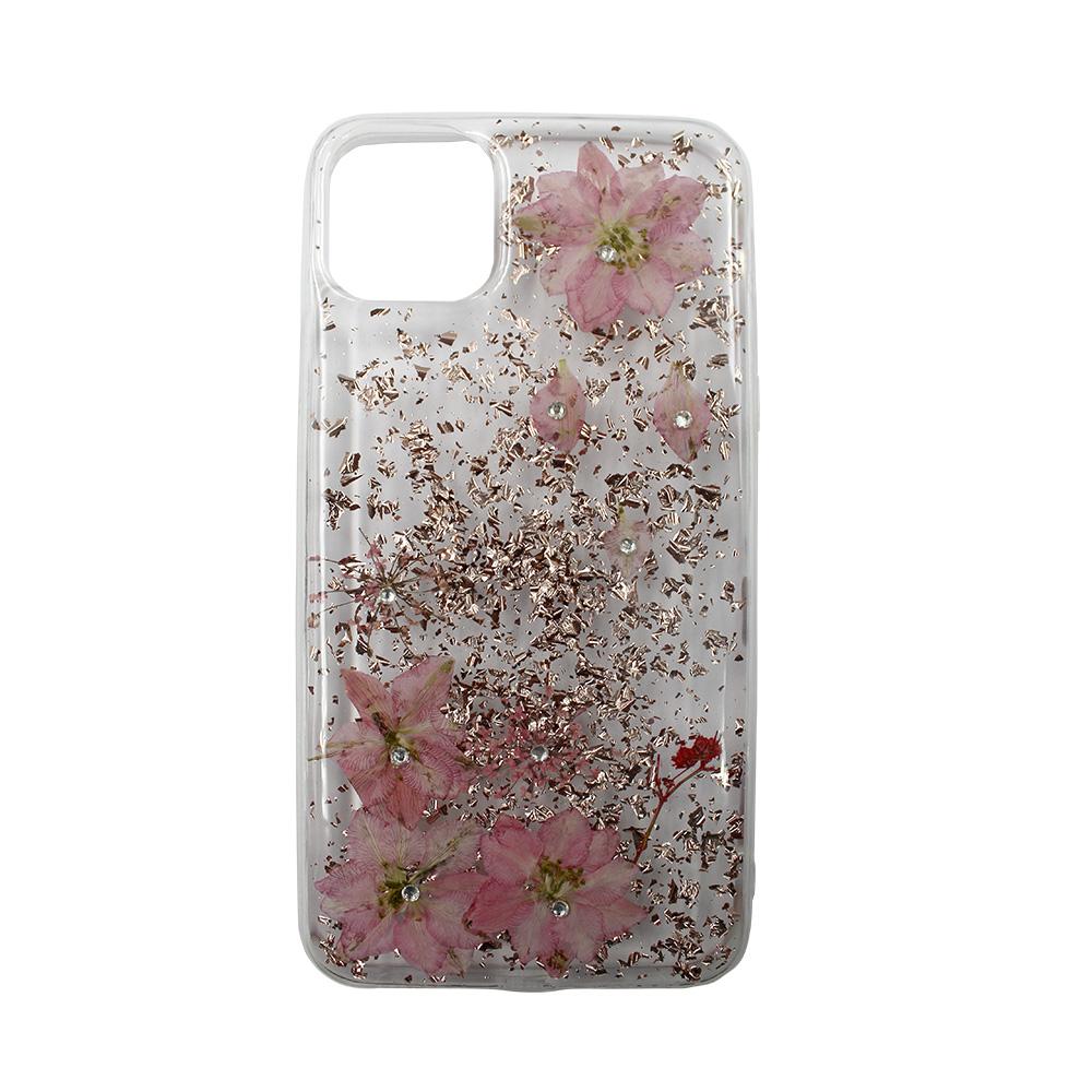 Калъф гръб SAMMATO FASHION Diamond Flower за iPhone 11 Pro Max розов