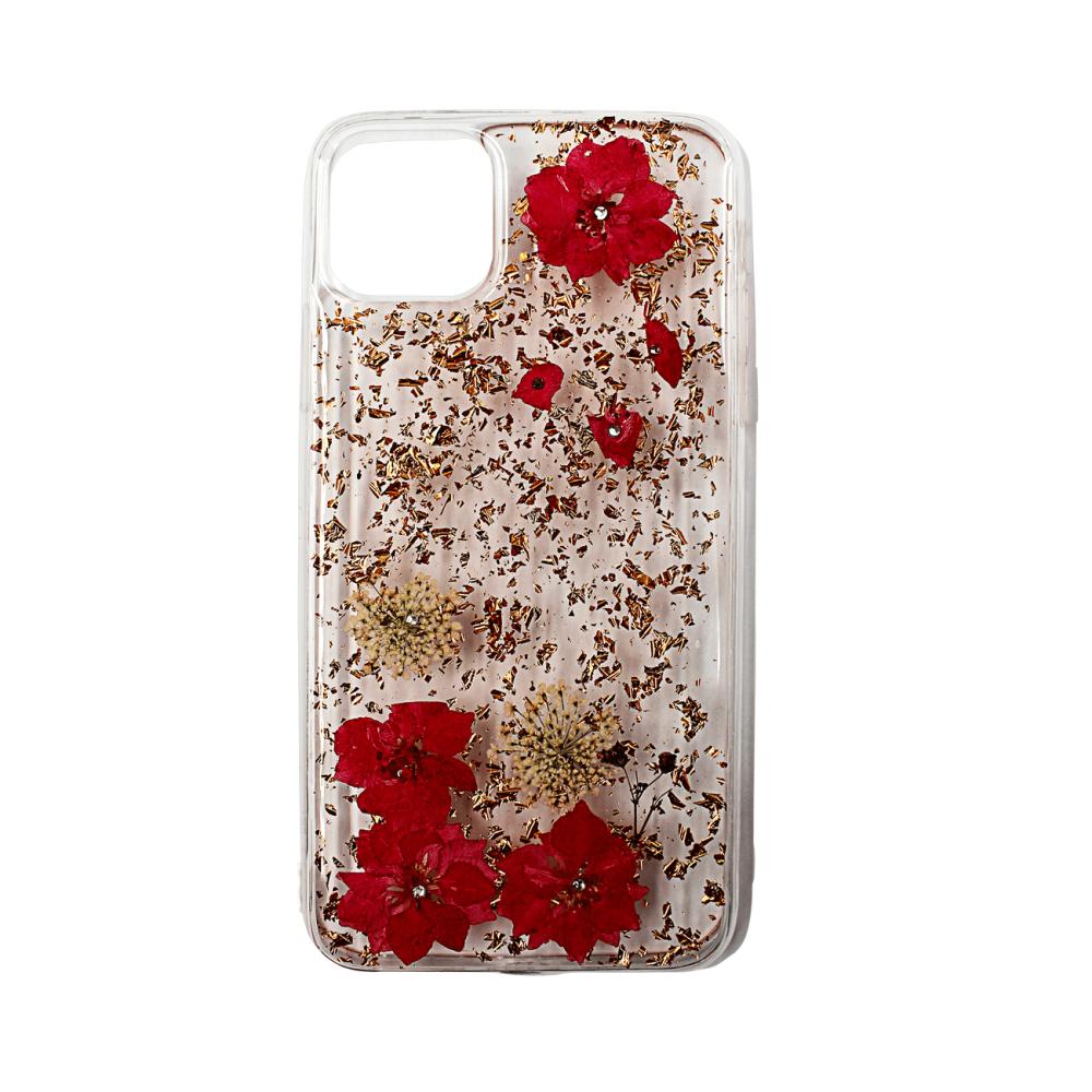 Калъф гръб SAMMATO FASHION Diamond Flower за iPhone 11 6.1 червен