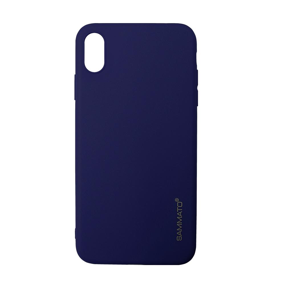 Калъф гръб TPU Sammato Clear iPhone XS Max син