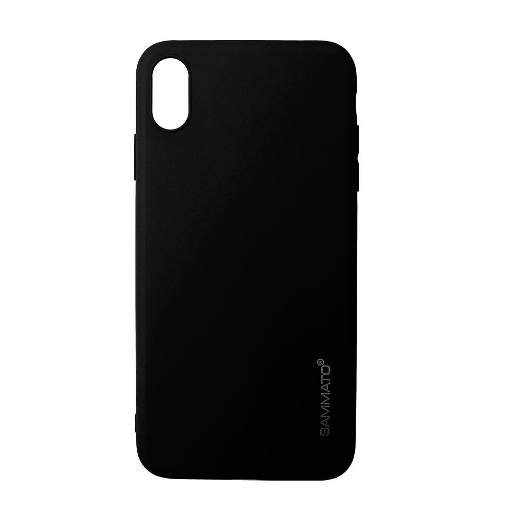 Калъф гръб TPU Sammato Clear iPhone XS Max черен