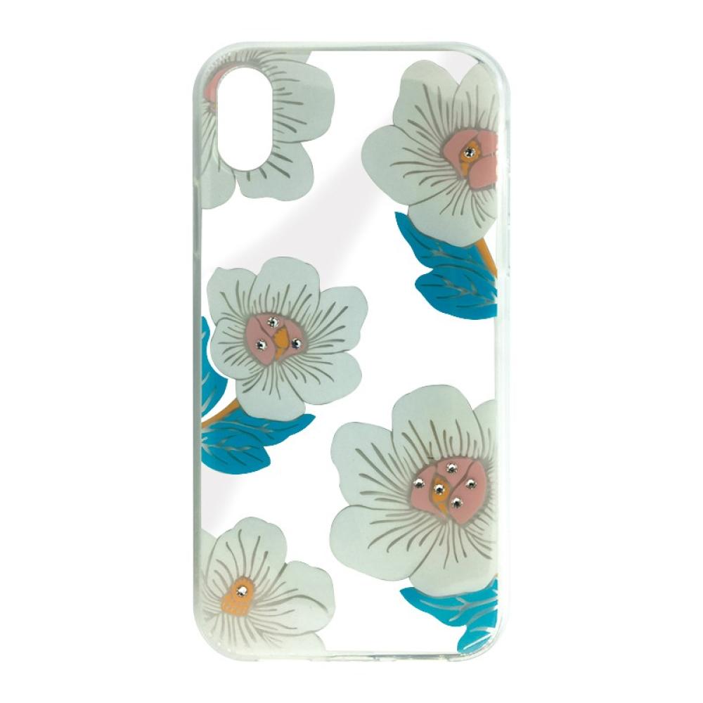 Калъф гръб Fashion Devia flower iPhone XS Max бял