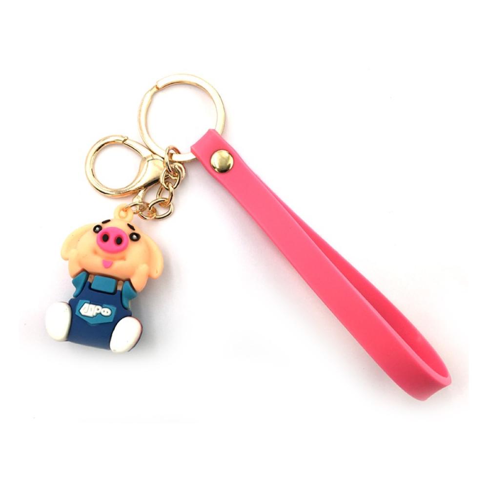 Висулка за ключодържател цикламена