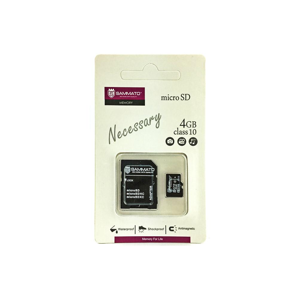 Micro SD Sammato 4GB, карта памет microSD