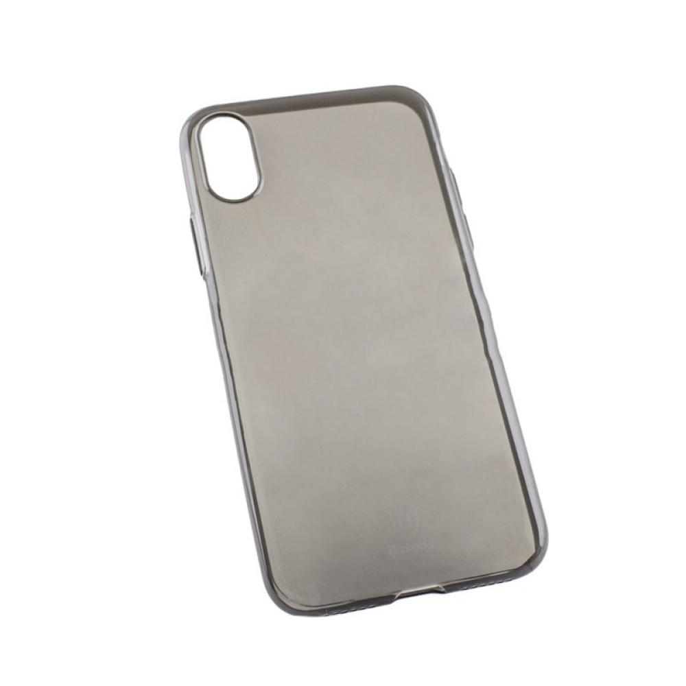 Калъф гръб Baseus Simple Clear за iPhone X, черен