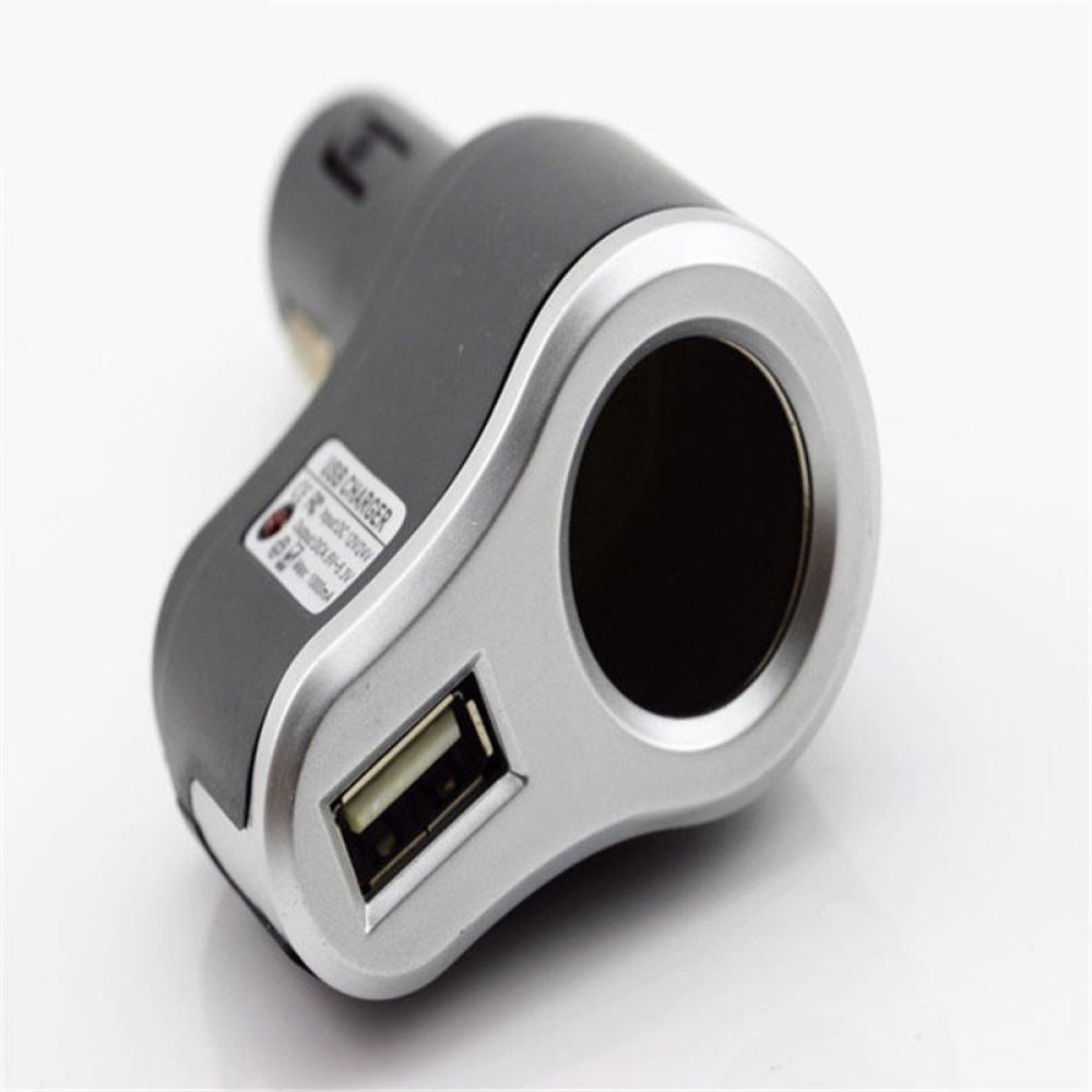 Зарядно за кола 12V разклонител + 1 USB WF-6008