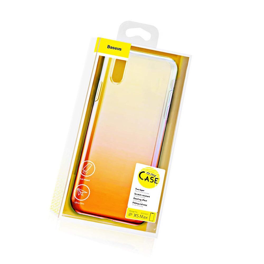 Калъф гръб Baseus Glow iPhone XS Max розов, WIAPIPH65-XG04