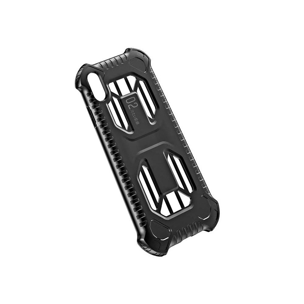 Калъф гръб Baseus Cold front cooling iPhone XS Max черен, WIAPIPH65-LF01