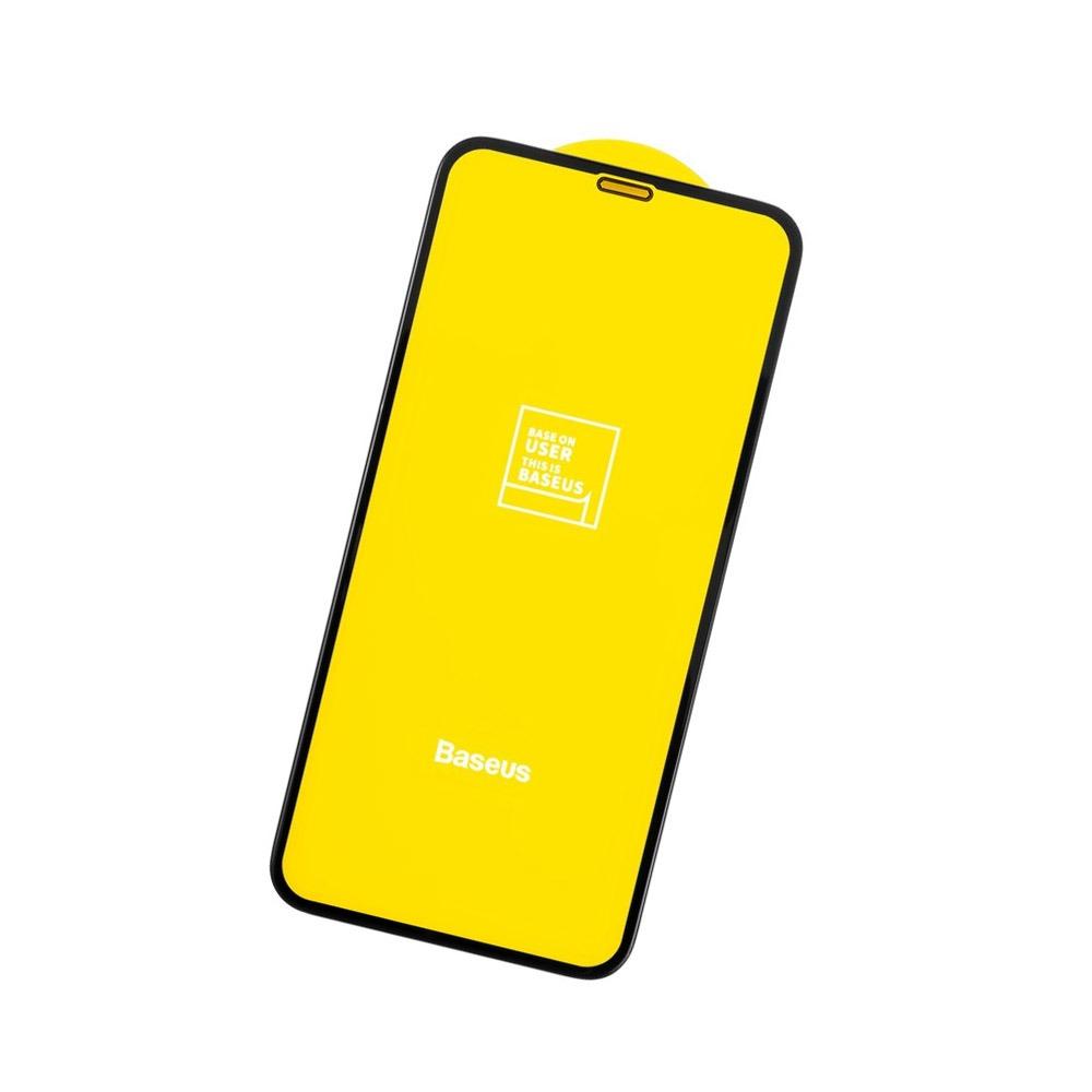 Стъклен протектор Baseus iPhone XS Max ABL Pet черен, SGAPIPH65-TE01