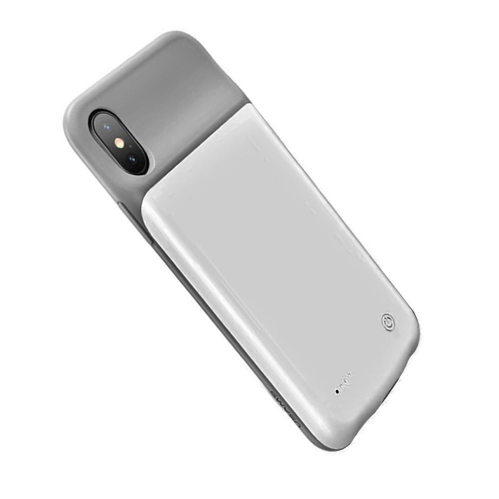 Power Bank - калъф iPhone X Usams 3200 maH бял
