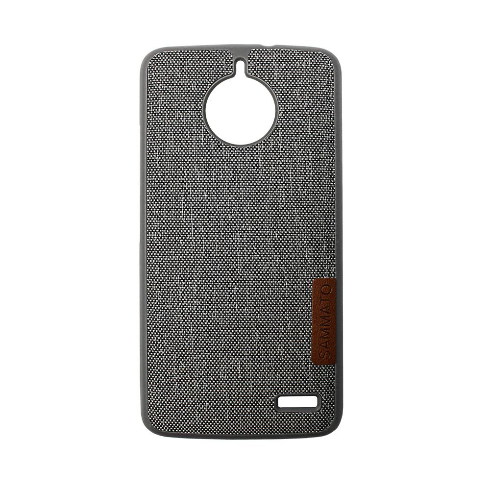 Калъф гръб TPU Sammato Jeans Motorola E4 сив
