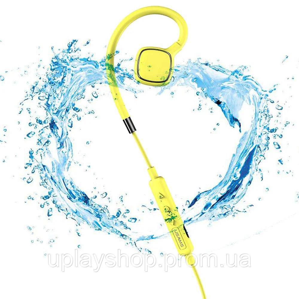 Bluetooth слушалка Usams FC Sport жълт