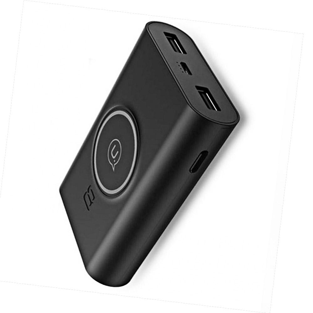 Зарядно Wireless USAMS US-CD31 + power bank, 8000mAh, 5V-2A, черен