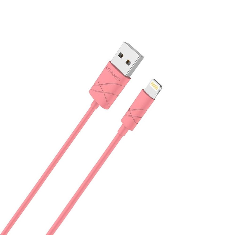 USB кабел Apple Usams U-Gee SJ038 розов