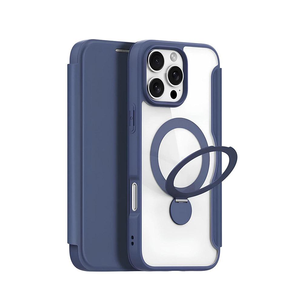 Калъф тип гръб DUX DUCIS SKIN X Pro WITH MAGNETIC STAND SERIES за iPhone 16 Pro син