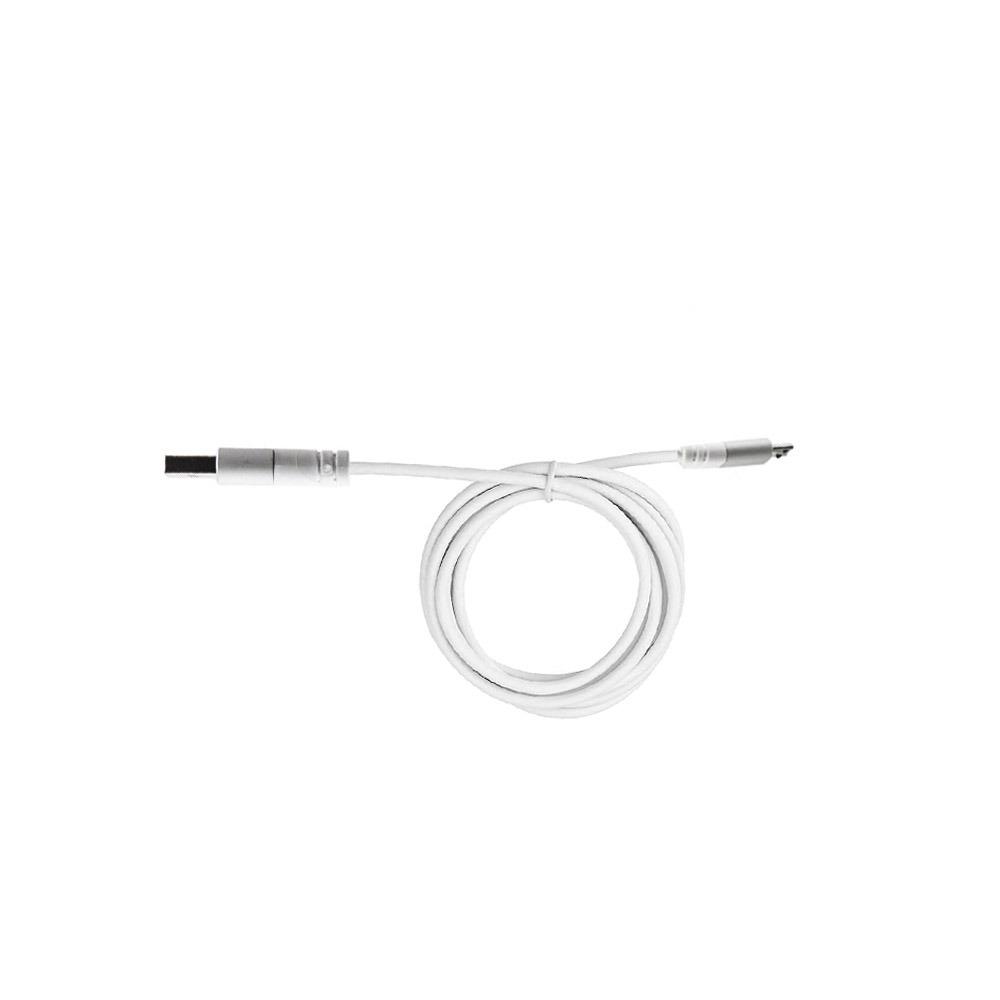 USB кабел плосък micro бял